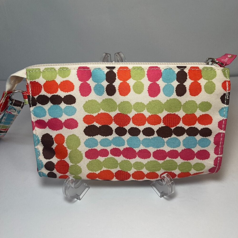 Lily Bloom Wristlet Wallet Multi Color Dots - image 8